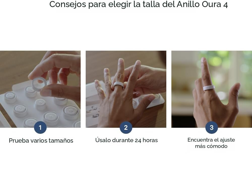 Oura - Kit de medición de tallas para anillo Oura Ring 4