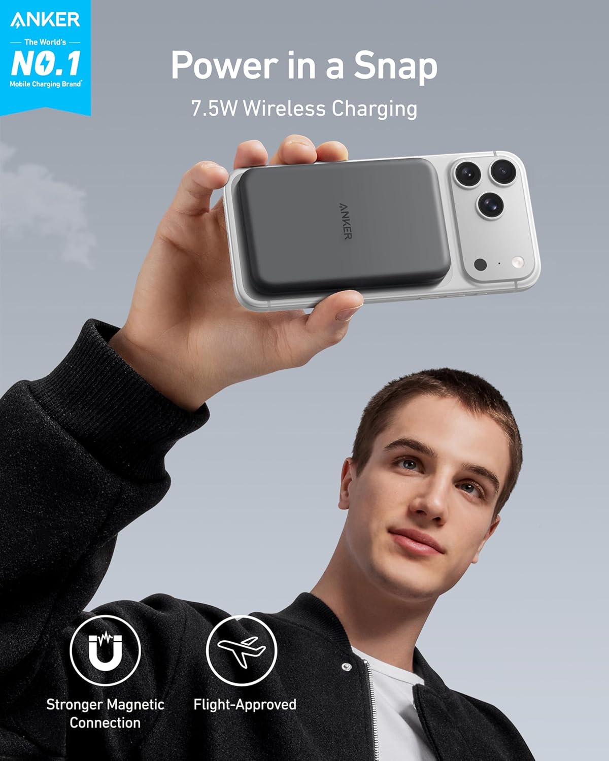 Anker 621 Magnetic Portable Charger (MagGo), 5,000mAh
