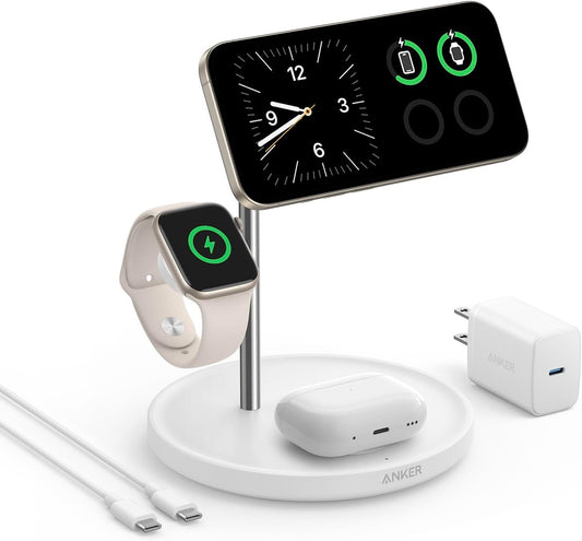 Anker MagGo Soporte de carga inalámbrico 3 en 1 compatible MagSafe