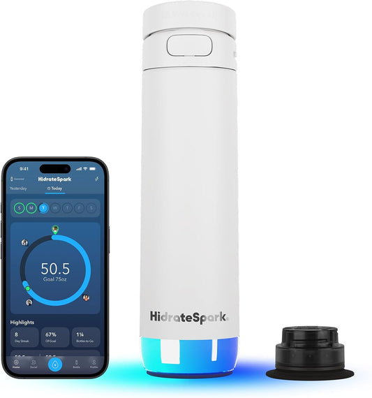 Hidrate Spark PRO 2 Botella de agua inteligente de acero inoxidable aislado de 21 onzas