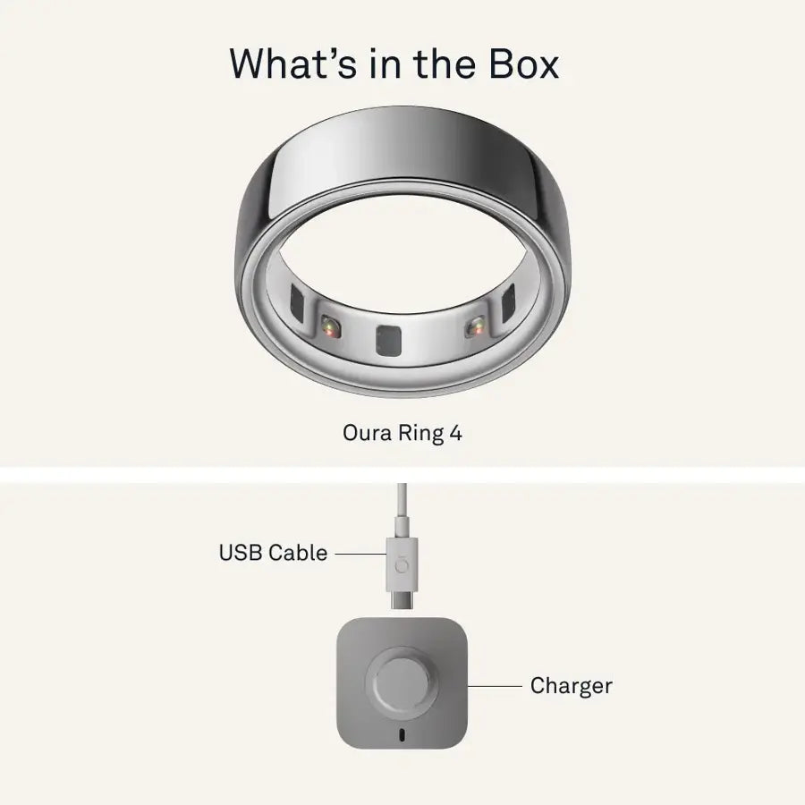 Oura ring 4 Silver, anillo inteligente