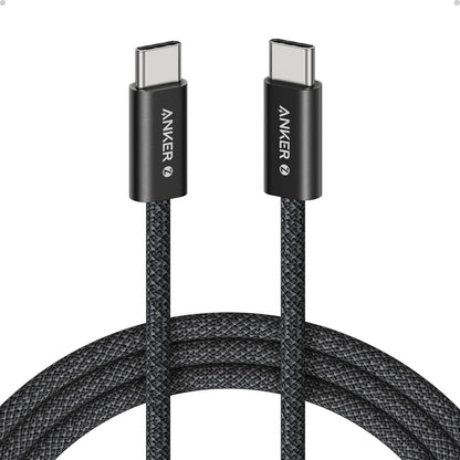 Anker Zolo USB C to USB C Cable, Braided and Dirt-Free Type-C Fast Charging Cable, Slim Connector, for iPhone 17 Series, MacBook