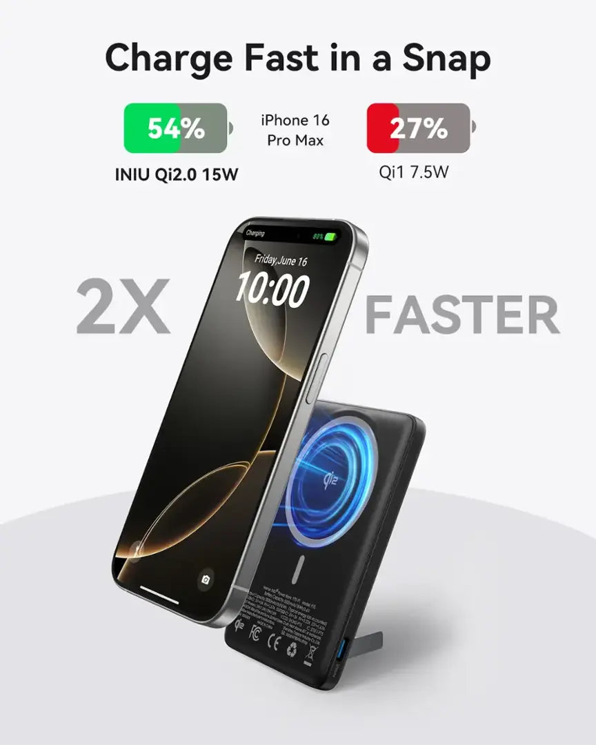 INIU - MagPro Slim 5K Qi2 Power Bank