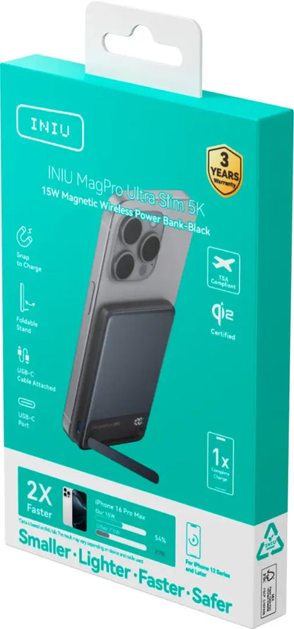 INIU - MagPro Slim 5K Qi2 Power Bank